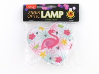 lampka LED w kształcie serca, z obrazkiem 18x15x3,5cm jednorożec, flaming, z możliwością zawieszenia na ścianę ; B/C ; 48/288 ; EAN: 