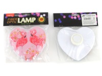 lampka LED w kształcie serca, z obrazkiem 18x15x3,5cm jednorożec, flaming, z możliwością zawieszenia na ścianę ; B/C ; 48/288 ; EAN: 