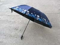 PARASOL KWIATEK Z ŁODYGĄ ; MIX KOLORÓW; dł. 71cm, śr. 100cm ; PPB ; 60 ; EAN: 