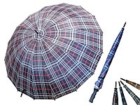 PARASOL W KRATKE DUŻY ; PROSTA RĄCZKA; MIX KOLORÓW; śr. 129cm, dł. 95cm; PPB ; 60 ; EAN: 