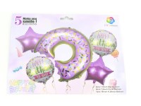 BALONY PARTY ZESTAW  DONUT ; Balony napełnia się powietrzem. Nie będą unosić się po napełnieniu helem ; wym. 23x16,5cm; PPB ; 500 ; EAN: 